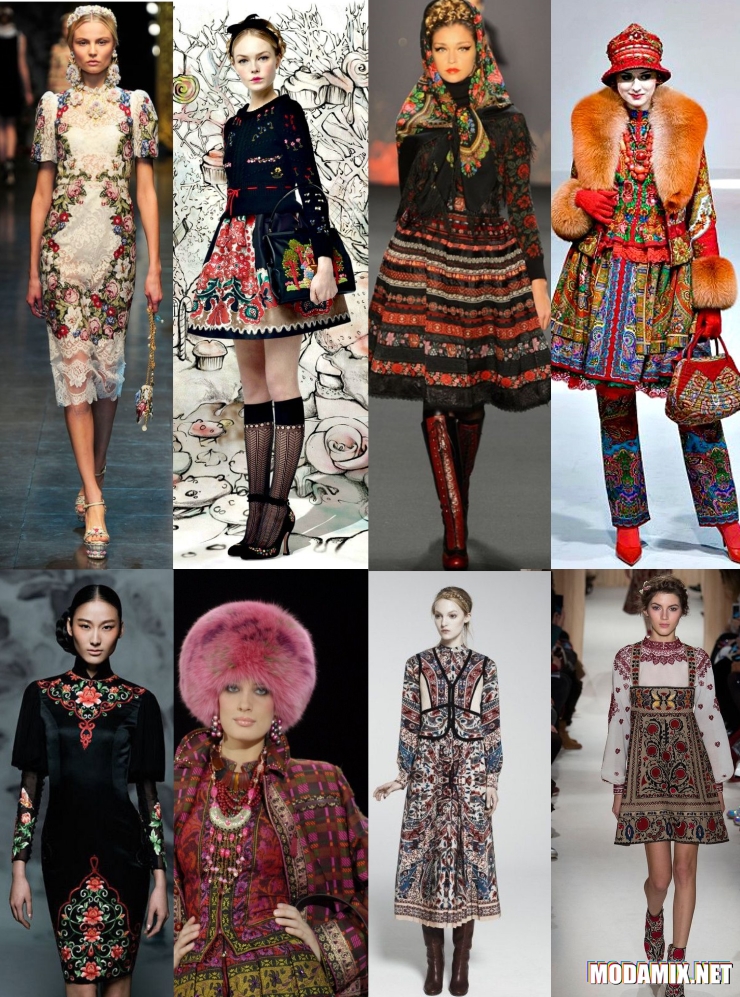 Коллекции одежды в русском стиле • Модный микс